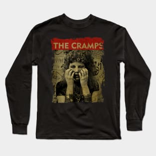 TEXTURE ART- The Cramps 1982 - RETRO STYLE 2 Long Sleeve T-Shirt